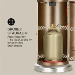 Goldflame Deluxe Terrassenheizstrahler 36.000BTU/11kW Mobil Edelstahl -Innovation Home Appliances Store 10033279 yy 0006 logo Blumfeldt Goldflame Deluxe Heizstrahler kupfer
