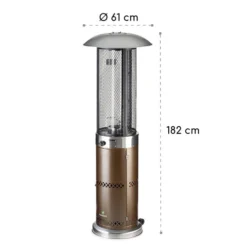 Goldflame Deluxe Terrassenheizstrahler 36.000BTU/11kW Mobil Edelstahl -Innovation Home Appliances Store 10033279 yy 0009 logo Blumfeldt Goldflame Deluxe Heizstrahler kupfer