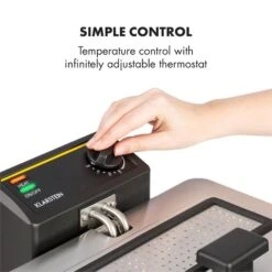 Family Fry Fritteuse 3000W Oil Drain Technology Edelstahl Silber -Innovation Home Appliances Store 10033342 yy 0004 logo Klarstein Family Fry Fritteuse 3000W silber