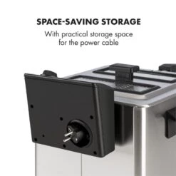 Family Fry Fritteuse 3000W Oil Drain Technology Edelstahl Silber -Innovation Home Appliances Store 10033342 yy 0009 logo Klarstein Family Fry Fritteuse 3000W silber