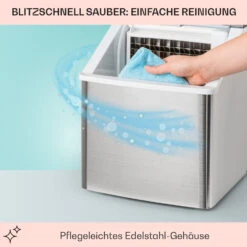 Clearcube Eiswürfelmaschine Klareis 13kg/24h Edelstahl Schwarz -Innovation Home Appliances Store 10033350 de 0005 usp