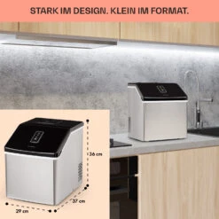Clearcube Eiswürfelmaschine Klareis 13kg/24h Edelstahl Schwarz -Innovation Home Appliances Store 10033350 de 0006 usp