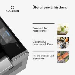 Eiszeit Eiswürfelmaschine Edelstahl 3 Eiswürfelgrößen Silber -Innovation Home Appliances Store 10033478 de 0005 usp