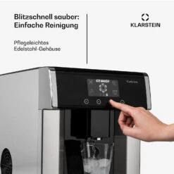 Eiszeit Eiswürfelmaschine Edelstahl 3 Eiswürfelgrößen Silber -Innovation Home Appliances Store 10033478 de 0006 usp