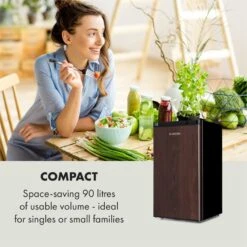 Feldberg Kühlschrank A+ 90 Liter MirageCool Concept Holzdesign Schwarz -Innovation Home Appliances Store 10033594 uk 0006 logo Klarstein Feldberg Kuehlschrank Holzdesign schwarz