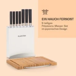 Kitano Plus Messer-Set 9 Tlg. Holzblock Bambus-Schneidebrett Weiß -Innovation Home Appliances Store 10033673 de 0003 logo