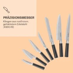 Kitano Plus Messer-Set 9 Tlg. Holzblock Bambus-Schneidebrett Weiß -Innovation Home Appliances Store 10033673 de 0004 logo