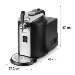 Beerkules Bierzapfanlage 5l Fässer Kompressor 120W Cooling: 4h -Innovation Home Appliances Store 10033689 yy 0011 logo Klarstein Beerkules Bierzapfanlage schwarz