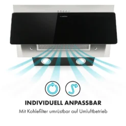Alessia Dunstabzugshaube Kopffreihaube 350 M³/h Push Control Schwarz -Innovation Home Appliances Store 10033697 de 0004 logo
