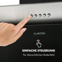 Alessia Dunstabzugshaube Kopffreihaube 350 M³/h Push Control Schwarz -Innovation Home Appliances Store 10033697 de 0005 logo