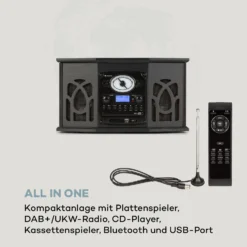 NR-620 DAB Stereoanlage Holz Plattenspieler DAB+ CD-Player Schwarz 13 NR-620 DAB Stereoanlage Holz Plattenspieler DAB+ CD-Player Schwarz -Innovation Home Appliances Store 10033712 de 0003 logo