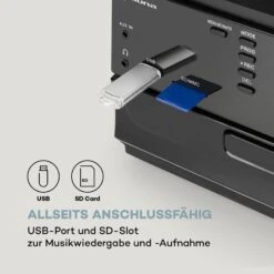 Oakland DAB Retro-Stereoanlage DAB+/FM BT-Funktion Vinyl CD Kassette -Innovation Home Appliances Store 10033747 de 0004 logo