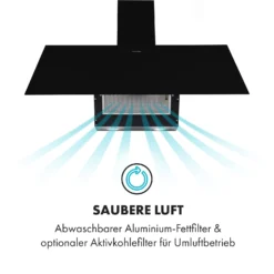 Laurel 90 Dunstabzugshaube 90cm Abluft: 350 M³/h LED Touch Schwarz -Innovation Home Appliances Store 10033768 de 0004 logo
