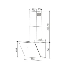 Laurel 90 Dunstabzugshaube 90cm Abluft: 350 M³/h LED Touch Schwarz -Innovation Home Appliances Store 10033768 yy 0011 logo Klarstein Laurel 90 Dunstabzugshaube 90cm schwarz