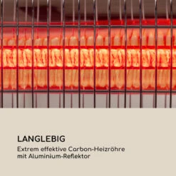 Dark Wave Infrarot-Heizstrahler 2000W Goldbeschichtete Carbonröhre IP65 Aluminium 17 Dark Wave Infrarot-Heizstrahler 2000W Goldbeschichtete Carbonröhre IP65 Aluminium -Innovation Home Appliances Store 10033810 de 0007 logo