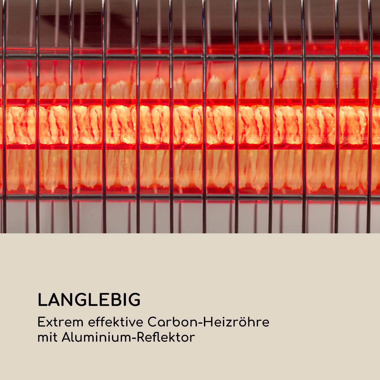 Dark Wave Infrarot-Heizstrahler 2000W Goldbeschichtete Carbonröhre IP65 Aluminium 7 Dark Wave Infrarot-Heizstrahler 2000W Goldbeschichtete Carbonröhre IP65 Aluminium – Bild 7