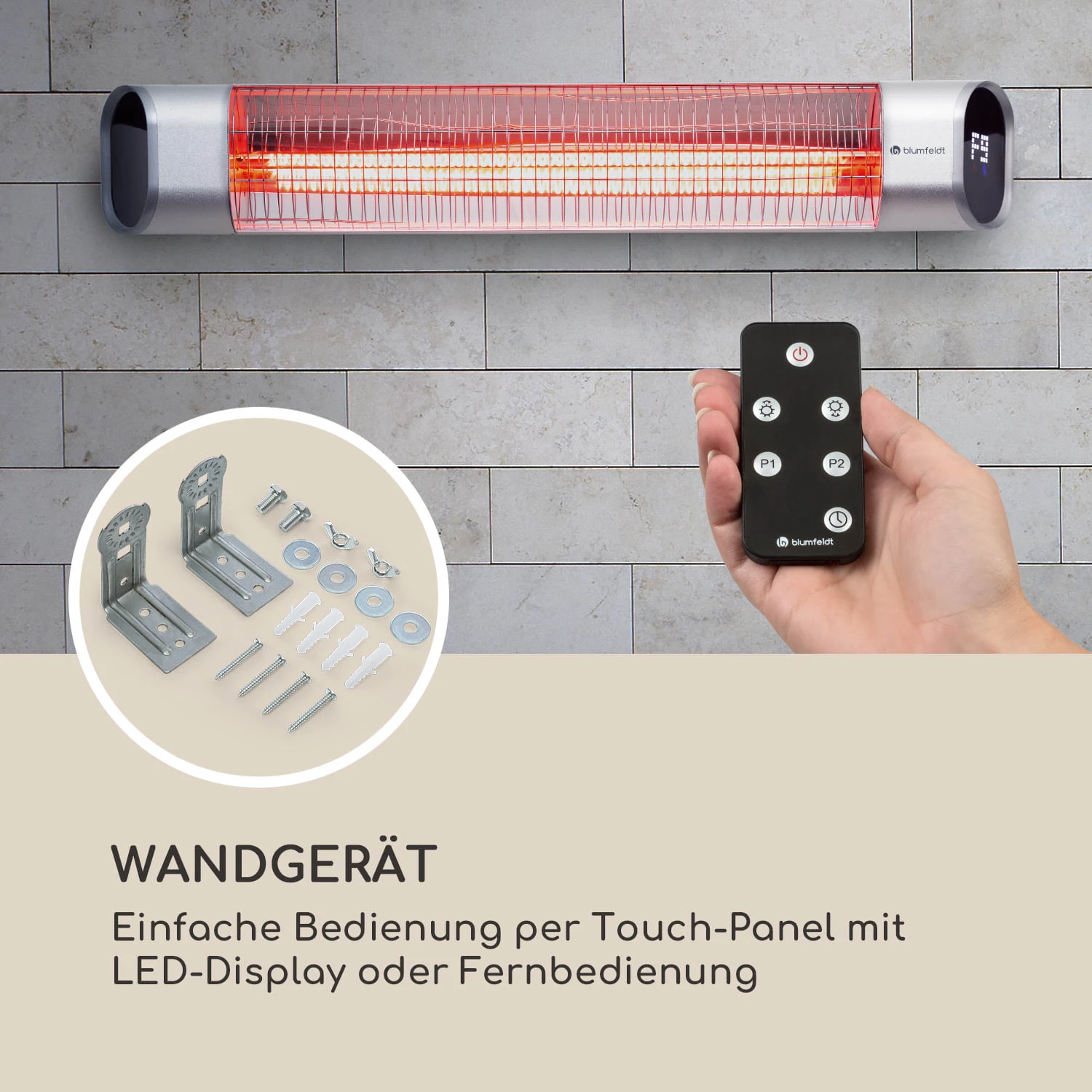 Dark Wave Infrarot-Heizstrahler 2000W Goldbeschichtete Carbonröhre IP65 Aluminium 8 Dark Wave Infrarot-Heizstrahler 2000W Goldbeschichtete Carbonröhre IP65 Aluminium – Bild 8