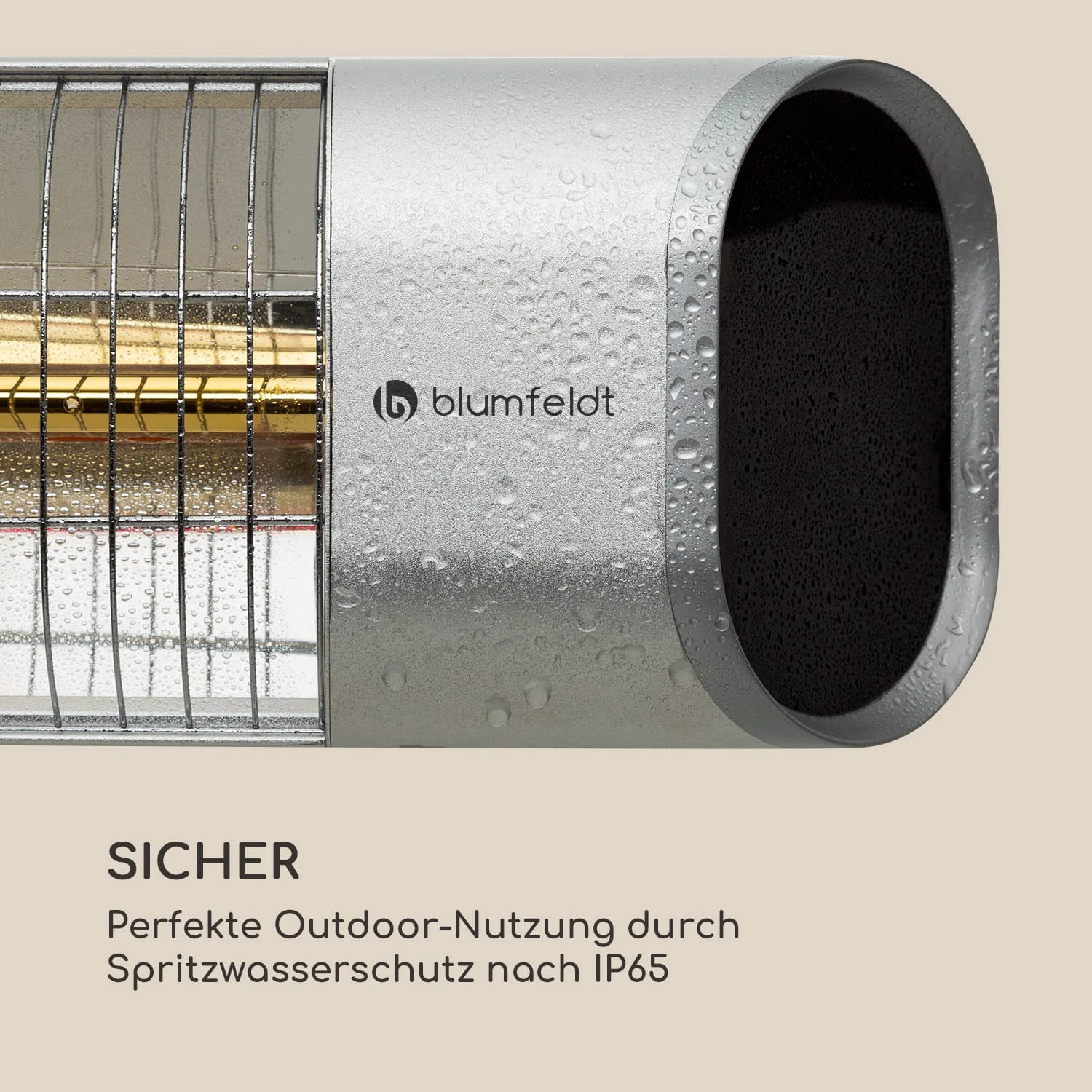 Dark Wave Infrarot-Heizstrahler 2000W Goldbeschichtete Carbonröhre IP65 Aluminium 9 Dark Wave Infrarot-Heizstrahler 2000W Goldbeschichtete Carbonröhre IP65 Aluminium – Bild 9