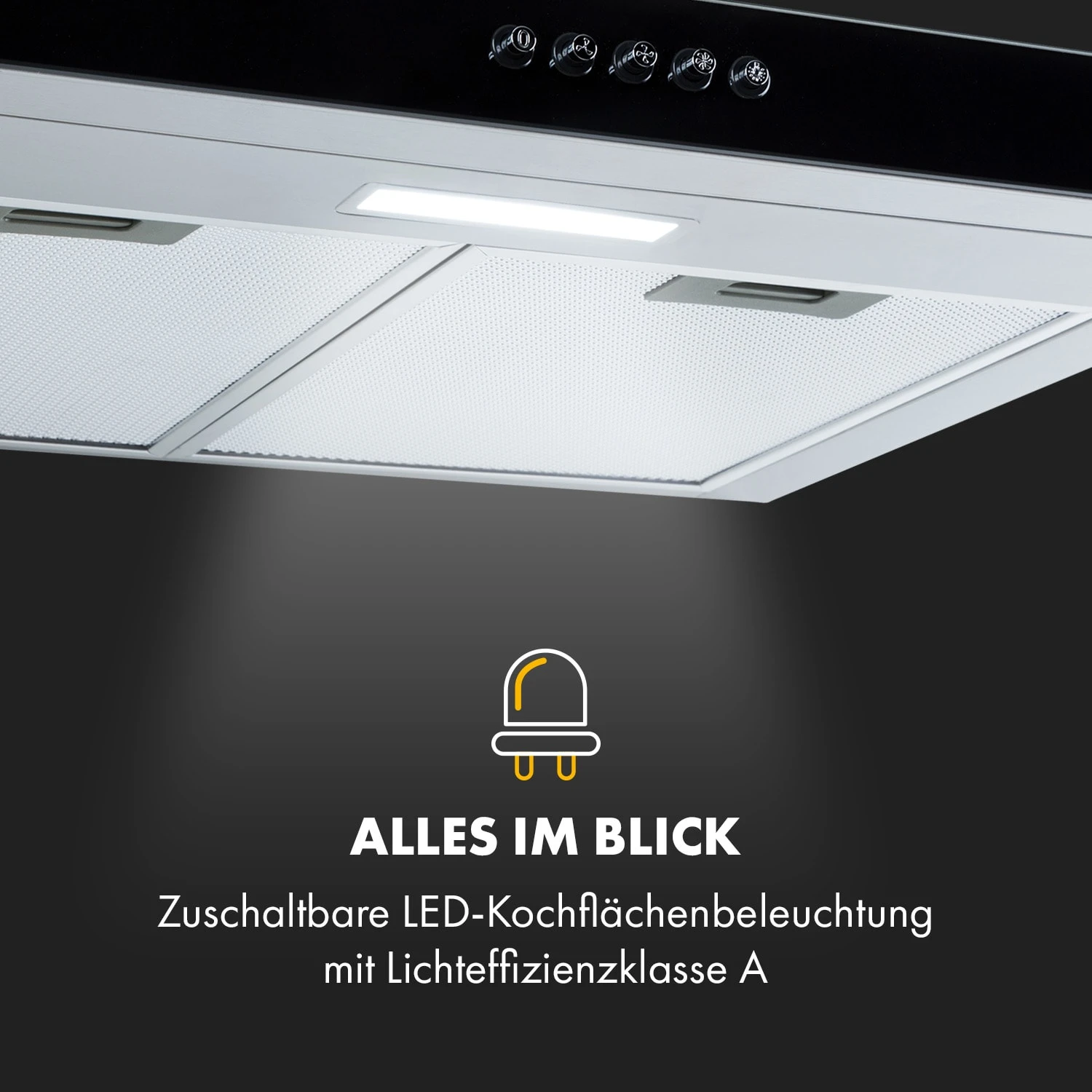 Darya Dunstabzugshaube 60cm 310 M³/h Edelstahl Silber 6 Darya Dunstabzugshaube 60cm 310 M³/h Edelstahl Silber – Bild 6