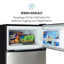 Big Daddy Cool Kühl-Gefrierkombination 61/25 Liter 2 Ebenen Edelstahl -Innovation Home Appliances Store 10034005 de 0006 logo