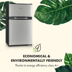 Big Daddy Cool Kühl-Gefrierkombination 61/25 Liter 2 Ebenen Edelstahl -Innovation Home Appliances Store 10034005 yy 0010 logo Klarstein Big Daddy Cool Kuehl Gefrierkombination