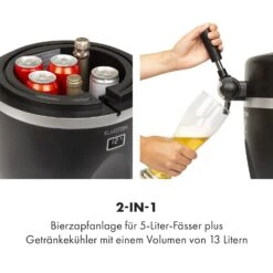Tap2Go Mobile 2-in1 Bierzapfanlage Mit Getränkekühler 5l/13l Schwarz 11 Tap2Go Mobile 2-in1 Bierzapfanlage Mit Getränkekühler 5l/13l Schwarz -Innovation Home Appliances Store 10034006 de 0003 logo
