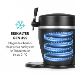 Tap2Go Mobile 2-in1 Bierzapfanlage Mit Getränkekühler 5l/13l Schwarz 13 Tap2Go Mobile 2-in1 Bierzapfanlage Mit Getränkekühler 5l/13l Schwarz -Innovation Home Appliances Store 10034006 de 0005 logo