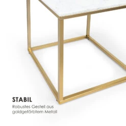 White Pearl I Couchtisch 50x50x50cm (BxHxT) Marmor Gold / Weiß -Innovation Home Appliances Store 10034018 de 0005 logo