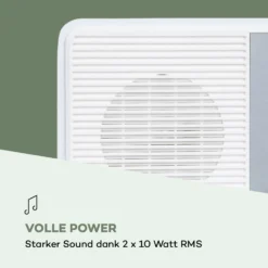 Streamo CD Internetradio 2x10W WLAN DAB+ UKW CD-Player BT Weiß 14 Streamo CD Internetradio 2x10W WLAN DAB+ UKW CD-Player BT Weiß -Innovation Home Appliances Store 10034056 de 0007 logo