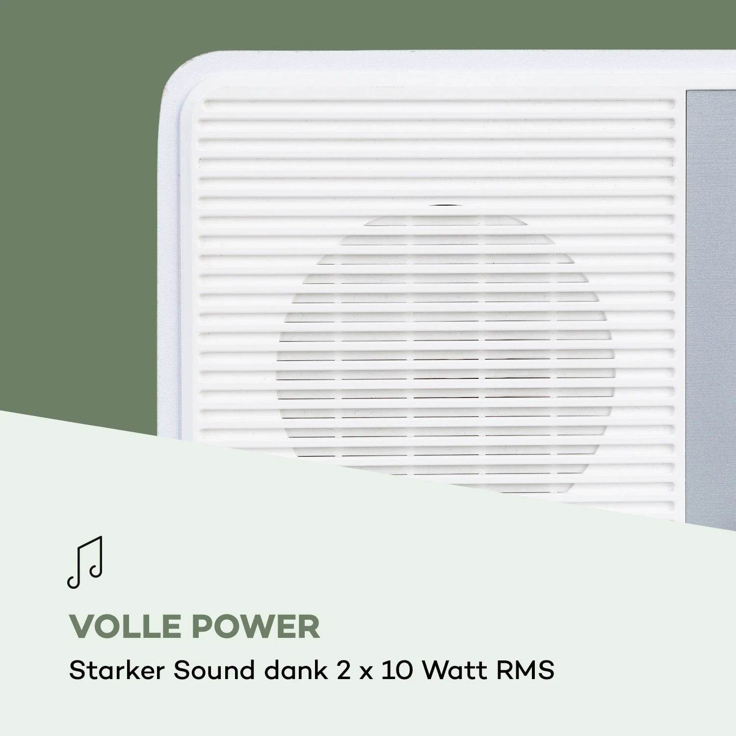 Streamo CD Internetradio 2x10W WLAN DAB+ UKW CD-Player BT Weiß 7 Streamo CD Internetradio 2x10W WLAN DAB+ UKW CD-Player BT Weiß – Bild 7