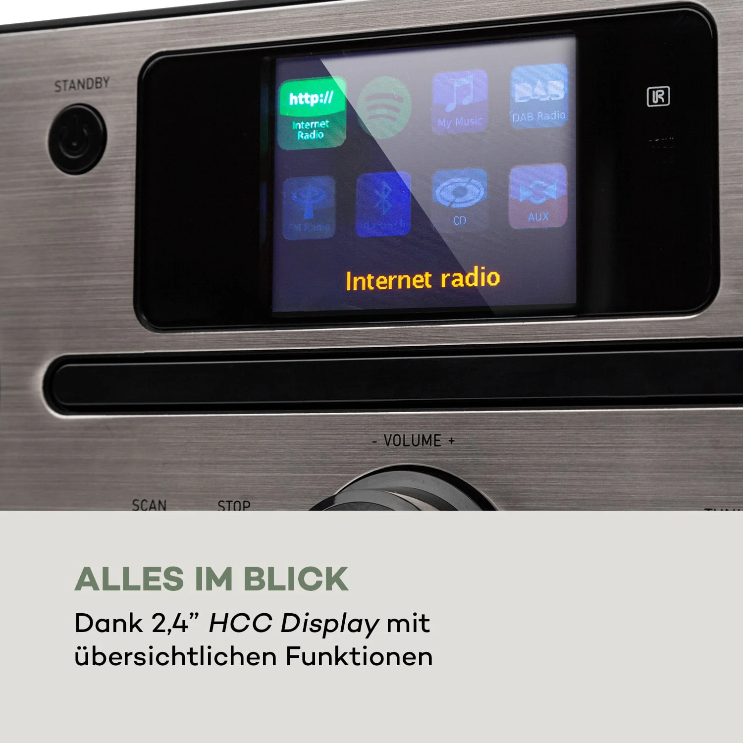 Harvard Kompaktanlage Internet-/DAB+/UKW-Radio CD-Player Bluetooth 5 Harvard Kompaktanlage Internet-/DAB+/UKW-Radio CD-Player Bluetooth – Bild 5