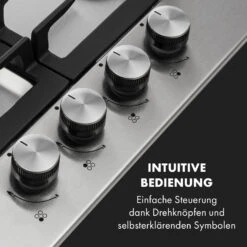 Ignito 4 Zonen Gaskochfeld 4-flammig Sabaf-Brenner Edelstahl Silber -Innovation Home Appliances Store 10034110 de 0004 logo