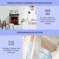 Lienz Elektrischer Kamin 1800W Steindekor Polystone Fernbedienung -Innovation Home Appliances Store 10034124 de 0004 usp