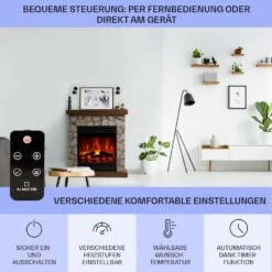 Lienz Elektrischer Kamin 1800W Steindekor Polystone Fernbedienung -Innovation Home Appliances Store 10034124 de 0006 usp