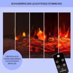 Lienz Elektrischer Kamin 1800W Steindekor Polystone Fernbedienung -Innovation Home Appliances Store 10034124 de 0007 usp