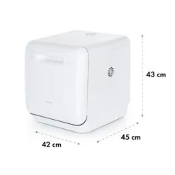 Aquatica Geschirrspüler Freistehend Installationsfrei 2 Gedecke 860W -Innovation Home Appliances Store 10034126 yy 0010 logo Klarstein Aquatica Geschirrspueler weiss