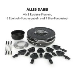 Fonduelette Raclette Und Fondue 1350W 1 Liter 38 Cm Ø Für 8 Personen 12 Fonduelette Raclette Und Fondue 1350W 1 Liter 38 Cm Ø Für 8 Personen -Innovation Home Appliances Store 10034138 de 0006 logo