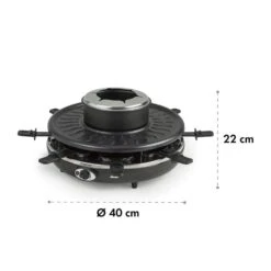 Fonduelette Raclette Und Fondue 1350W 1 Liter 38 Cm Ø Für 8 Personen 13 Fonduelette Raclette Und Fondue 1350W 1 Liter 38 Cm Ø Für 8 Personen -Innovation Home Appliances Store 10034138 yy 0007 logo Klarstein Fonduelette Raclette und Fondue 1350W