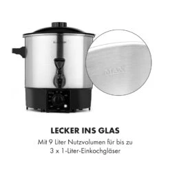 Biggie Eco Einkochautomat & Getränkespender 1000W 30-100°C Zapfhahn 9l -Innovation Home Appliances Store 10034147 de 0007 logo