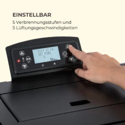 Energiewende Pelletofen 5/10 KW 5 Stufen Timer 18kg 250m³ Fernbedienung Schwarz -Innovation Home Appliances Store 10034153 de 0007 logo