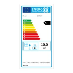 Energiewende Pelletofen 5/10 KW 5 Stufen Timer 18kg 250m³ Fernbedienung Grau -Innovation Home Appliances Store 10034181 energy label