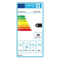 Athena 90 Dunstabzugshaube 90cm 300m³/h 69W Edelstahl -Innovation Home Appliances Store 10034195 energy label