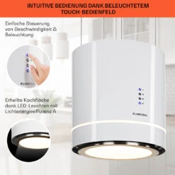 Tron Ambience Inselabzugshaube Ø38cm Umluft 540m³/h LED Weiß -Innovation Home Appliances Store 10034214 de 0004 usp