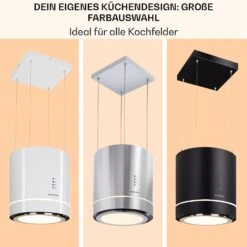 Tron Ambience Inselabzugshaube Ø38cm Umluft 540m³/h LED Weiß -Innovation Home Appliances Store 10034214 de 0007 usp