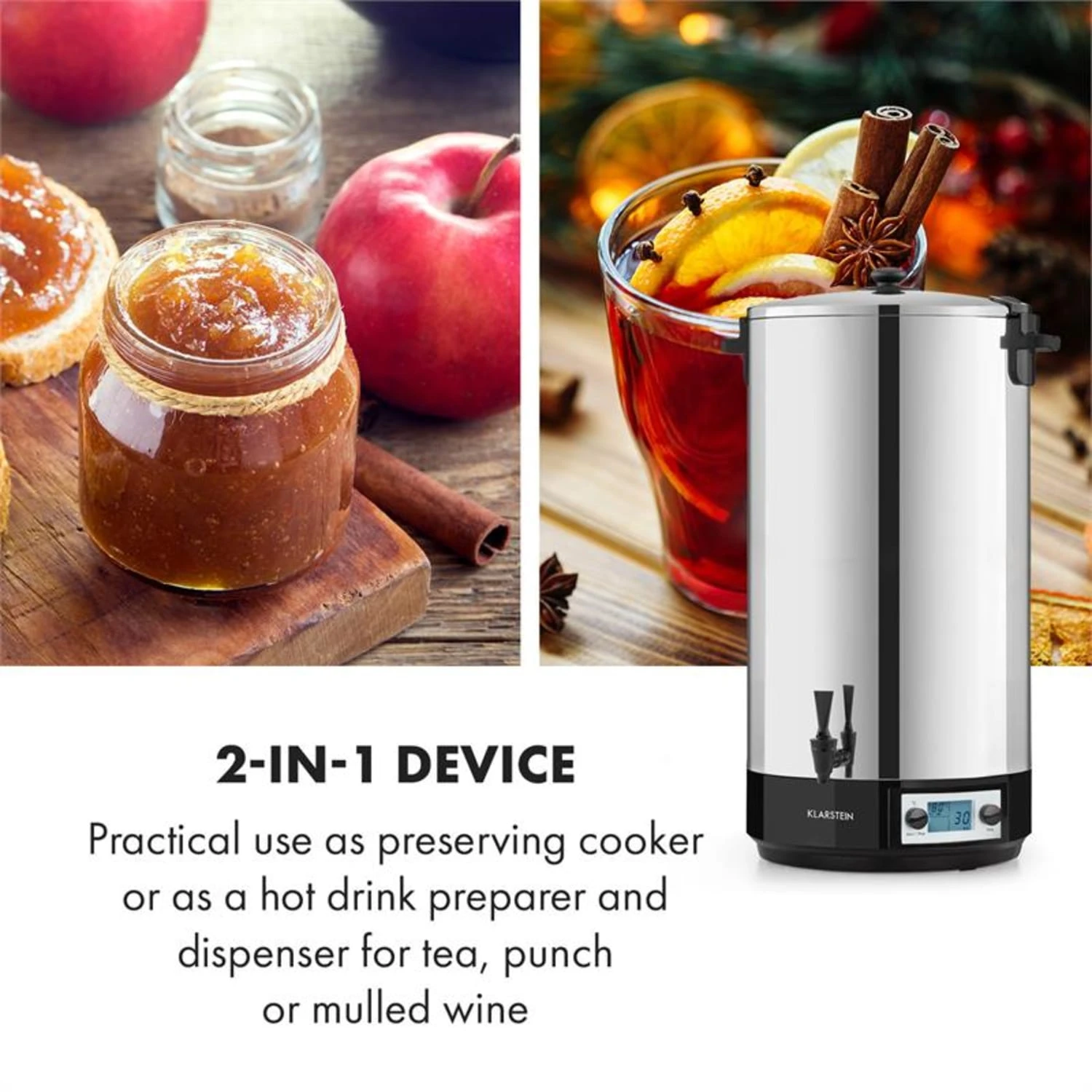 KonfiStar 60 Digital Einkocher Getränkespender 2500W 60L 100°C 180min 6 KonfiStar 60 Digital Einkocher Getränkespender 2500W 60L 100°C 180min – Bild 6