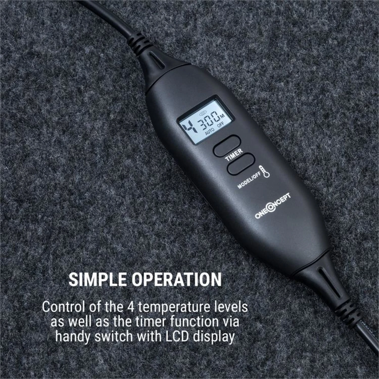 Magic Carpet DLX Heizmatte 40 X 98 Cm 100 W 4 Temp. Timer Anthrazit 4 Magic Carpet DLX Heizmatte 40 X 98 Cm 100 W 4 Temp. Timer Anthrazit – Bild 4