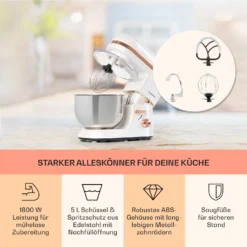 Bella Elegance Küchenmaschine 2000W/2,7PS/5,2 Ltr Edelstahl BPA-frei -Innovation Home Appliances Store 10034365 de 0003 usp