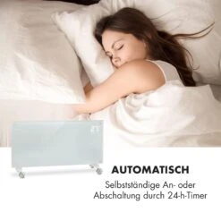 Bornholm Smart Konvektions-Heizgerät | 2000 W | SmartHeat Design: WiFi-Verbindung | LED-Display | 24-h-Timer | 2 Heizstufen: 1000 / 2000 W | IP24: Spritzwassergeschützt | Fernbedienung | Standgerät -Innovation Home Appliances Store 10034390 de 0004 logo