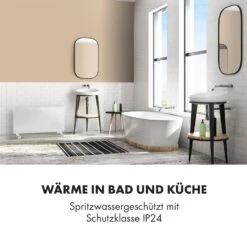 Bornholm Smart Konvektions-Heizgerät | 2000 W | SmartHeat Design: WiFi-Verbindung | LED-Display | 24-h-Timer | 2 Heizstufen: 1000 / 2000 W | IP24: Spritzwassergeschützt | Fernbedienung | Standgerät -Innovation Home Appliances Store 10034390 de 0005 logo