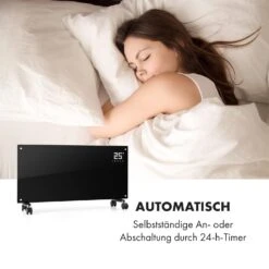 Bornholm Smart Konvektions-Heizgerät | 2000 W | SmartHeat Design: WiFi-Verbindung | LED-Display | 24-h-Timer | 2 Heizstufen: 1000 / 2000 W | IP24: Spritzwassergeschützt | Fernbedienung | Standgerät -Innovation Home Appliances Store 10034391 de 0004 logo